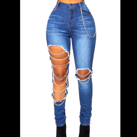 Fashion Nova Denim - Chain Fashion Nova Jeans